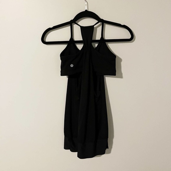 Lululemon no limits black tank / bra women’s size 4 - Picture 1 of 7